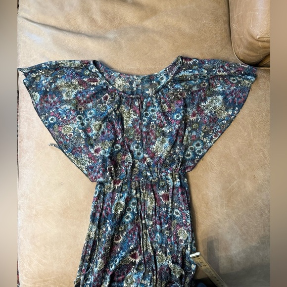 Vintage Batwing Sleeve Floral Midi Dress Women’s Size 9/10 Runs Smaller - Picture 5 of 7
